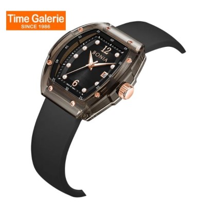 Bonia Contemporary BNB10881-2937 Black Silicone Women Watch Bonia Contemporary BNB10881-2937 Black Silicone Women Watch