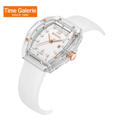 Bonia Contemporary BNB10881-2917 White Silicone Women Watch Bonia Contemporary BNB10881-2917 White Silicone Women Watch