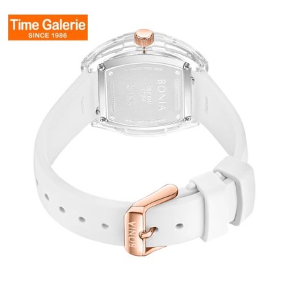 Bonia Contemporary BNB10881-2917 White Silicone Women Watch Bonia Contemporary BNB10881-2917 White Silicone Women Watch