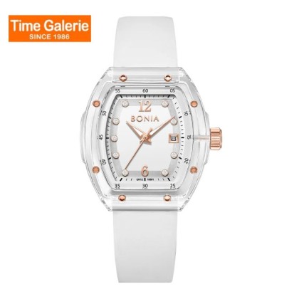 Bonia Contemporary BNB10881-2917 White Silicone Women Watch Bonia Contemporary BNB10881-2917 White Silicone Women Watch