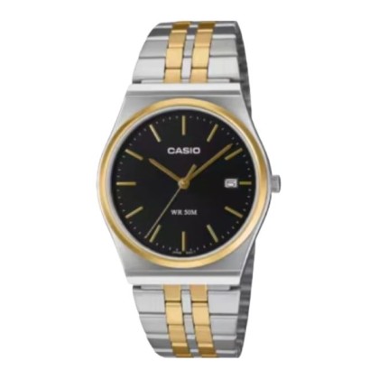 Casio General MTP-B145SG-1AV Black Dial Date Display Stainless Steel Strap Analog Men Watch Casio General MTP-B145SG-1AV Black Dial Date Display Stainless Steel Strap Analog Men Watch