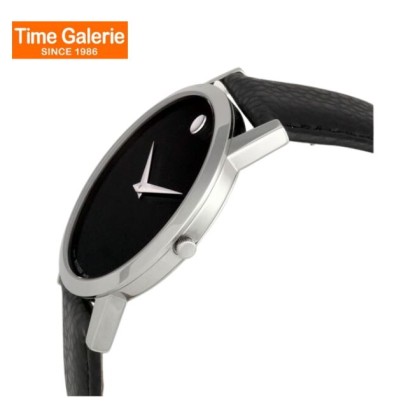 Movado MW-0606179 Black Dial Leather Strap Men Watch Movado MW-0606179 Black Dial Leather Strap Men Watch