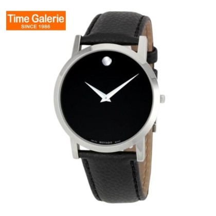 Movado MW-0606179 Black Dial Leather Strap Men Watch Movado MW-0606179 Black Dial Leather Strap Men Watch