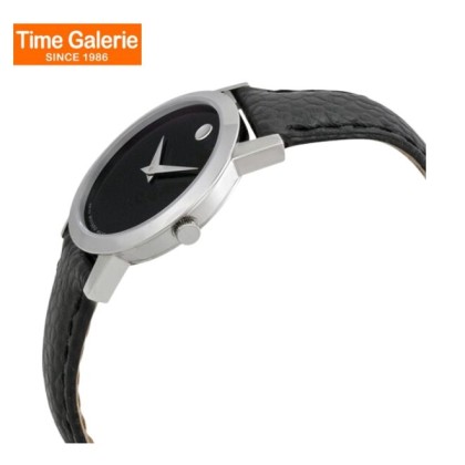 Movado MW-0606087 Black Dial Leather Strap Women Watch Movado MW-0606087 Black Dial Leather Strap Women Watch