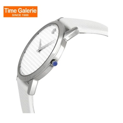Movado MW-0606019 White Leather Strap Women Watch