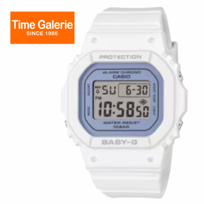 Casio Baby-G BGD-565SC-2B White Resin Band Digital Women Watch Casio Baby-G BGD-565SC-2B White Resin Band Digital Women Watch