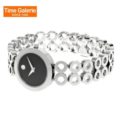 Movado MW-0605776 Black Dial Stainless Steel Bracelet Women Watch