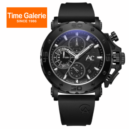 Alexandre Christie ALCW9205MCRIPBA 47mm 5ATM Black Rubber Strap Analog Men Watch Alexandre Christie ALCW9205MCRIPBA 47mm 5ATM Black Rubber Strap Analog Men Watch