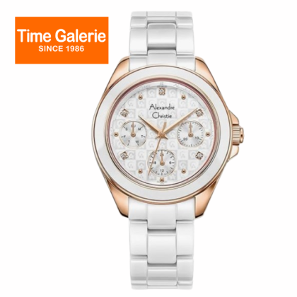 Alexandre Christie ALCW2A70BFBRGSL Rose Gold Stainless Steel Case White Ceramic Top Ring and Band Analog Women Watch Alexandre Christie ALCW2A70BFBRGSL Rose Gold Stainless Steel Case White Ceramic Top Ring and Band Analog Women Watch