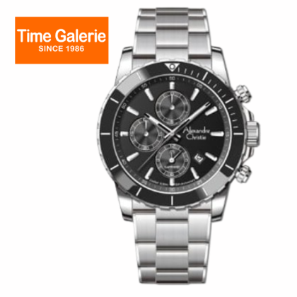 Alexandre Christie ALCW6141XXVMSSBA Black Dial Stainless Steel Band Analog Men Watch Alexandre Christie ALCW6141XXVMSSBA Black Dial Stainless Steel Band Analog Men Watch