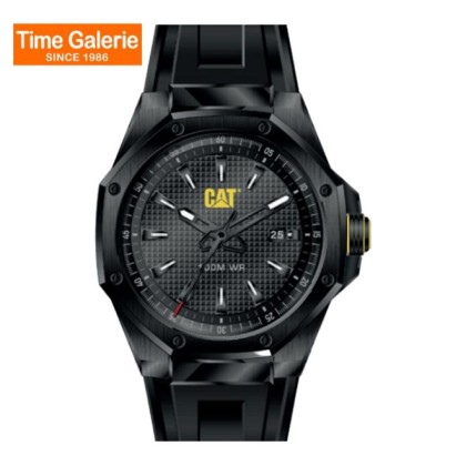 CAT Hexline AW.161.21.121 Black Dial Silicone Strap Men Watch CAT Hexline AW.161.21.121 Black Dial Silicone Strap Men Watch