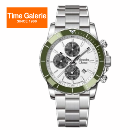 Alexandre Christie ALCW6141XXVMSSSLGN White Dial Stainless Steel Analog Men Watch Alexandre Christie ALCW6141XXVMSSSLGN White Dial Stainless Steel Analog Men Watch