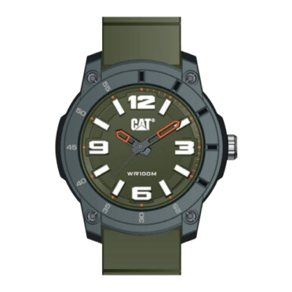 CAT Strynox LY.140.23.332 Green Silicone Strap Men Watch CAT Strynox LY.140.23.332 Green Silicone Strap Men Watch