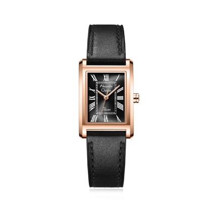 Alexandre Christie ALCW2B98LHLRGBA Black Dial Rose Gold Case Black Leather Strap Analog Women Watch Alexandre Christie ALCW2B98LHLRGBA Black Dial Rose Gold Case Black Leather Strap Analog Women Watch