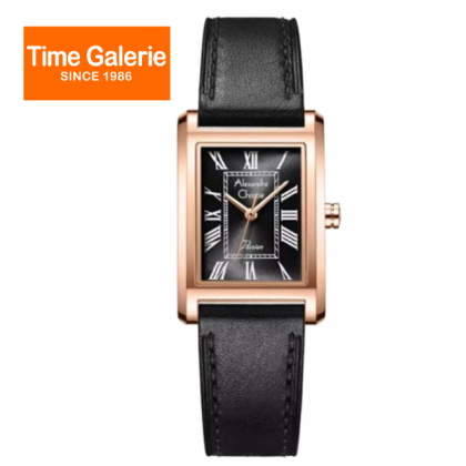 Alexandre Christie ALCW2B98LHLRGBA Black Dial Rose Gold Case Black Leather Strap Analog Women Watch Alexandre Christie ALCW2B98LHLRGBA Black Dial Rose Gold Case Black Leather Strap Analog Women Watch