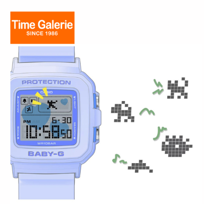Casio Baby-G + PLUS Series BGD-10KH-2BDR Purple Resin Band Digital Women Sports Watch Casio Baby-G + PLUS Series BGD-10KH-2BDR Purple Resin Band Digital Women Sports Watch