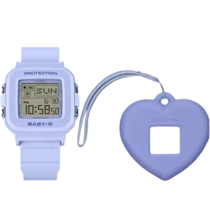 Casio Baby-G + PLUS Series BGD-10KH-2BDR Purple Resin Band Digital Women Sports Watch Casio Baby-G + PLUS Series BGD-10KH-2BDR Purple Resin Band Digital Women Sports Watch