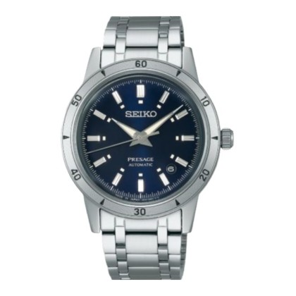 Seiko Presage Style60’s SEIWSRPL07J1 Blue Dial Stainless Steel Bracelet Analog Men Watch Seiko Presage Style60’s SEIWSRPL07J1 Blue Dial Stainless Steel Bracelet Analog Men Watch