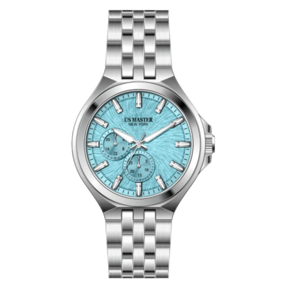 U.S Master Polo Club USM-EI03-SL-LB Light Blue Dial Stainless Steel Men Watch U.S Master Polo Club USM-EI03-SL-LB Light Blue Dial Stainless Steel Men Watch