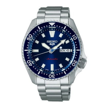 Seiko 5 Sports SKX Series SEIWSRPL83K1 Blue Dial 42.5mm Stainless Steel Bracelet Analog Men Watch Seiko 5 Sports SKX Series SEIWSRPL83K1 Blue Dial 42.5mm Stainless Steel Bracelet Analog Men Watch