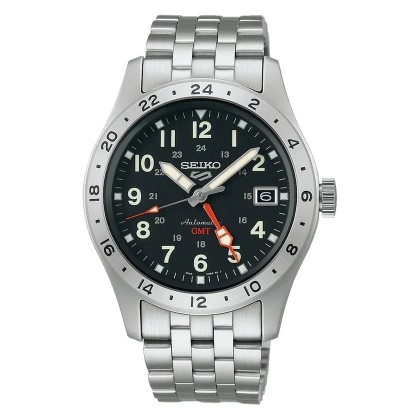 Seiko 5 Sports SEIWSSK023K1 Date Display 39.4mm Black Dial Stainless Steel Analog Men Watch Seiko 5 Sports SEIWSSK023K1 Date Display 39.4mm Black Dial Stainless Steel Analog Men Watch