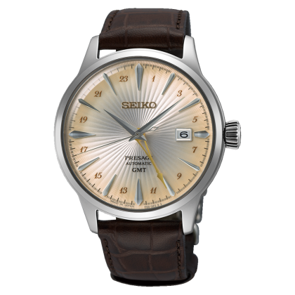 Seiko Presage Cocktail Time SEIWSSK041J1 Date Display Leather Strap Analog Men Watch Seiko Presage Cocktail Time SEIWSSK041J1 Date Display Leather Strap Analog Men Watch