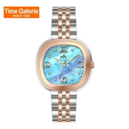 Paris Polo Club PPC-EI08-SR-LB Elegant Mother of Pearl Light Blue Dial Women Watch Paris Polo Club PPC-EI08-SR-LB Elegant Mother of Pearl Light Blue Dial Women Watch