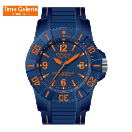 U.S Master Polo Club USM-DK07-BU-BU-RD Blue Dial Silicone Strap Men Watch U.S Master Polo Club USM-DK07-BU-BU-RD Blue Dial Silicone Strap Men Watch