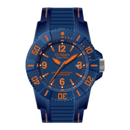 U.S Master Polo Club USM-DK07-BU-BU-RD Blue Dial Silicone Strap Men Watch U.S Master Polo Club USM-DK07-BU-BU-RD Blue Dial Silicone Strap Men Watch