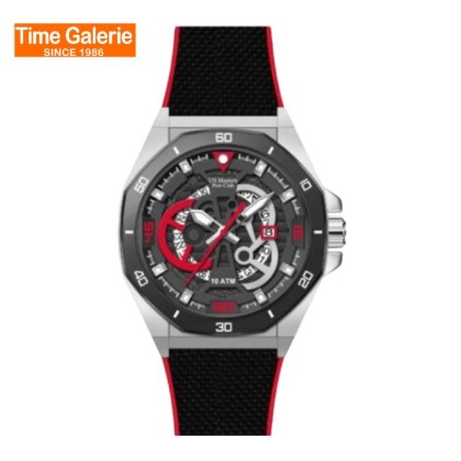 U.S Master Polo Club USM-DK08-SL-BK-RD Black Dial Men Watch U.S Master Polo Club USM-DK08-SL-BK-RD Black Dial Men Watch