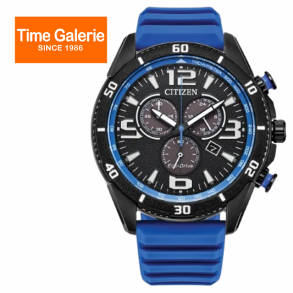 Citizen Eco-Drive AT2586-05E 44.8mm Blue Silicone Strap Chronograph Analog Men Watch Citizen Eco-Drive AT2586-05E 44.8mm Blue Silicone Strap Chronograph Analog Men Watch