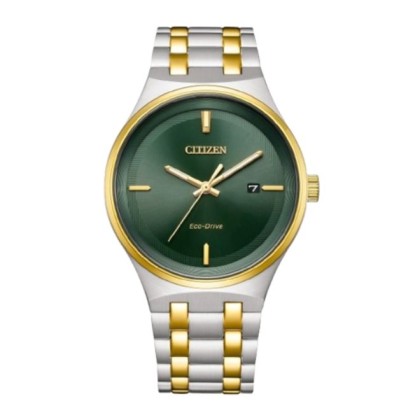 Citizen Eco-Drive BM7654-57X 40mm Silver-Gold Stainless Steel Bracelet Analog Men Watch Citizen Eco-Drive BM7654-57X 40mm Silver-Gold Stainless Steel Bracelet Analog Men Watch
