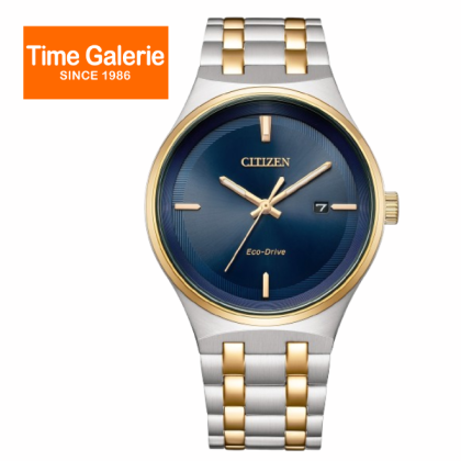 Citizen Eco-Drive BM7656-51L Blue Dial 40mm Gold-Silver Stainless Steel Strap Date Display Analog Men Watch Citizen Eco-Drive BM7656-51L Blue Dial 40mm Gold-Silver Stainless Steel Strap Date Display Analog Men Watch