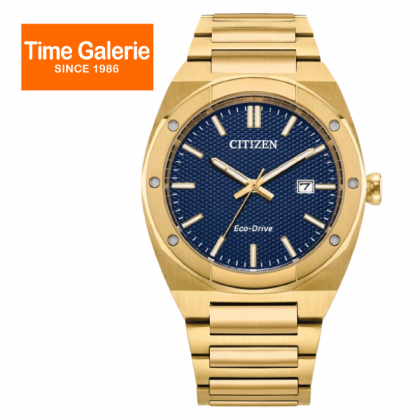 Citizen Eco-Drive BM7662-59L Blue Dial 40mm Gold Stainless Steel Strap Date Display Analog Men Watch Citizen Eco-Drive BM7662-59L Blue Dial 40mm Gold Stainless Steel Strap Date Display Analog Men Watch