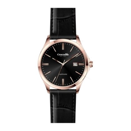 Crocodile CRDW5895.128 Black Dial Leather Strap Men Watch Crocodile CRDW5895.128 Black Dial Leather Strap Men Watch