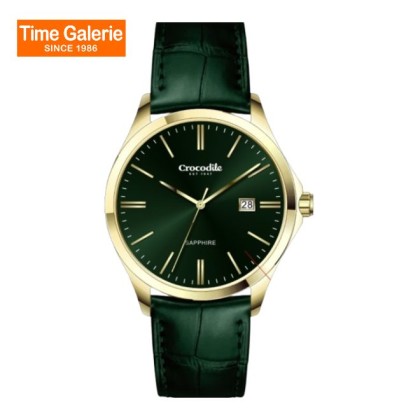 Crocodile CRDW5896.168 Green Dial Leather Strap Men Watch