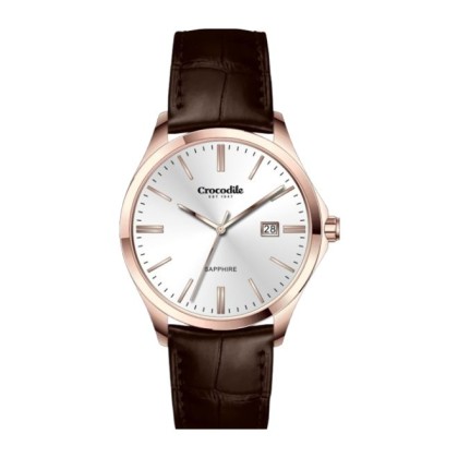 Crocodile CRDW5895.118 Silver Dial Leather Strap Men Watch Crocodile CRDW5895.118 Silver Dial Leather Strap Men Watch
