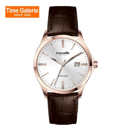 Crocodile CRDW5895.118 Silver Dial Leather Strap Men Watch Crocodile CRDW5895.118 Silver Dial Leather Strap Men Watch