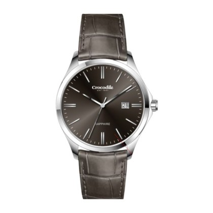 Crocodile CRDW5892.148 Brown Dial Leather Strap Men Watch