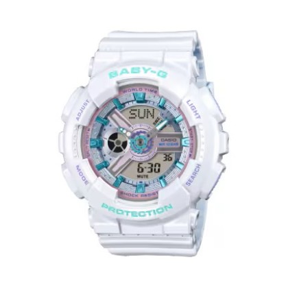 Casio Baby-G BA-110MC-7A Digital White Resin Band Women Watch Casio Baby-G BA-110MC-7A Digital White Resin Band Women Watch