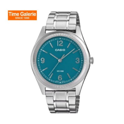Casio MTP-B210D-2A1V Blue-Green Dial Stainless Steel Men Watch Casio MTP-B210D-2A1V Blue-Green Dial Stainless Steel Men Watch