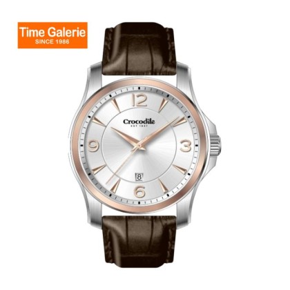 Crocodile CRDW5904.118 Silver Dial Leather Strap Men Watch Crocodile CRDW5904.118 Silver Dial Leather Strap Men Watch