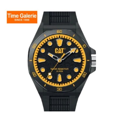CAT JA-110-21-117 Octa Shield Black Silicone Strap Men Watch CAT JA-110-21-117 Octa Shield Black Silicone Strap Men Watch