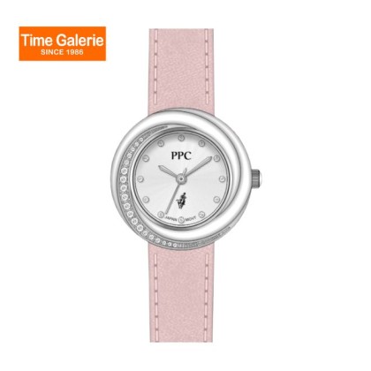 Paris Polo Club PPC-FA12-SL-WE Curved Crystal-set Bezel Women Watch Paris Polo Club PPC-FA12-SL-WE Curved Crystal-set Bezel Women Watch