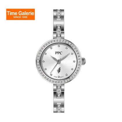 Paris Polo Club PPC-FA13-SL-WE Crystal Embellished Bezel Women Watch Paris Polo Club PPC-FA13-SL-WE Crystal Embellished Bezel Women Watch