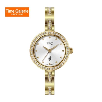 Paris Polo Club PPC-FA13-GD-WE Crystal Embellished Bezel Women Watch Paris Polo Club PPC-FA13-GD-WE Crystal Embellished Bezel Women Watch