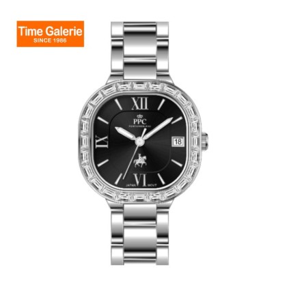 Paris Polo Club PPC-FC03-SL-BK Butterfly Clasp Women Watch Paris Polo Club PPC-FC03-SL-BK Butterfly Clasp Women Watch