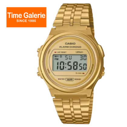 CASIO VINTAGE A171WEG-9A GOLD STAINLESS STEEL STRAP UNISEX DIGITAL WATCH CASIO VINTAGE A171WEG-9A GOLD STAINLESS STEEL STRAP UNISEX DIGITAL WATCH