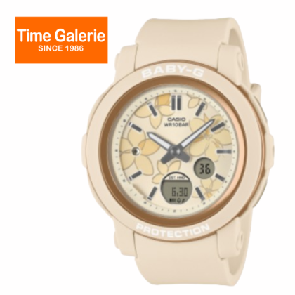 CASIO BABY-G BGA-290FL-4A BEIGE RESIN BAND ANALOG-DIGITAL WOMEN WATCH CASIO BABY-G BGA-290FL-4A BEIGE RESIN BAND ANALOG-DIGITAL WOMEN WATCH