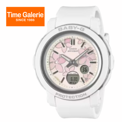 CASIO BABY-G BGA-290FL-7A WHITE RESIN BAND ANALOG-DIGITAL WOMEN WATCH CASIO BABY-G BGA-290FL-7A WHITE RESIN BAND ANALOG-DIGITAL WOMEN WATCH